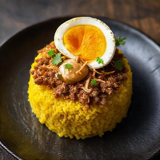 Xôi Xéo with Savory Toppings (Creative Twist)