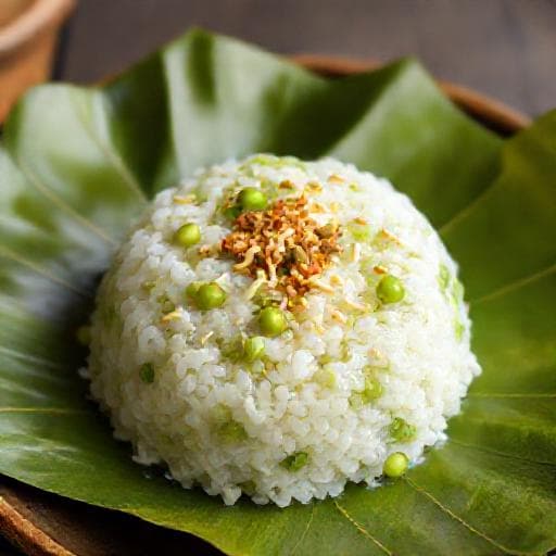 Xôi Đỗ Xanh Lá Dứa (Pandan Mung Bean Sticky Rice)