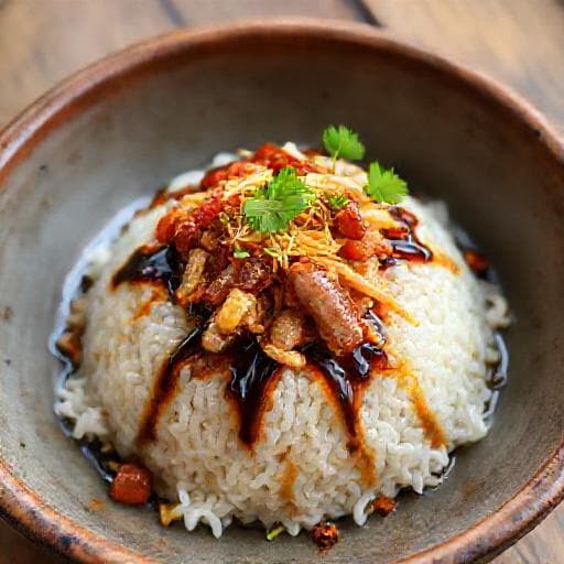 Xôi Mặn (Vietnamese Savory Sticky Rice)