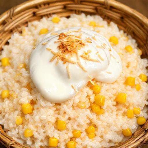 Xôi Ngô Nước Cốt Dừa (Coconut Cream Corn Sticky Rice)