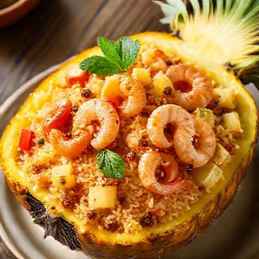 Cơm Rang Hải Sản with Pineapple and Cashews