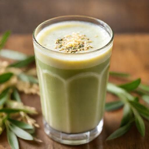 Classic Vietnamese Cốm Trà Sữa (Green Rice Milk Tea)