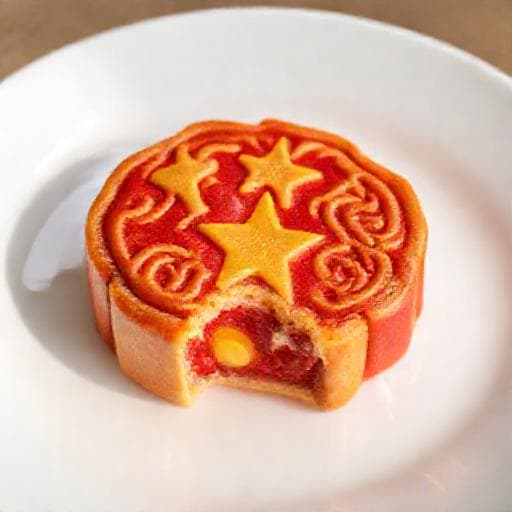 Simplified Bánh Trung Thu Hình Quốc Kỳ (Quick Flag Mooncake)