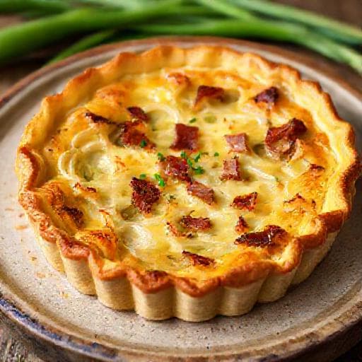 Tarte aux Poireaux et aux Lardons Traditionnelle