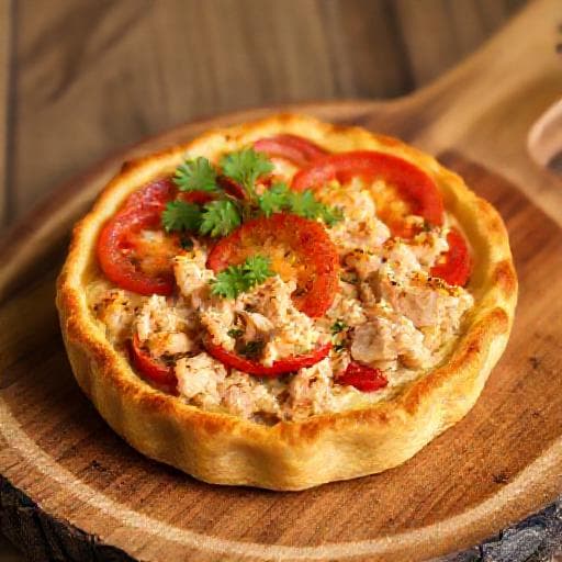 Tarte au thon, tomate et moutarde classique