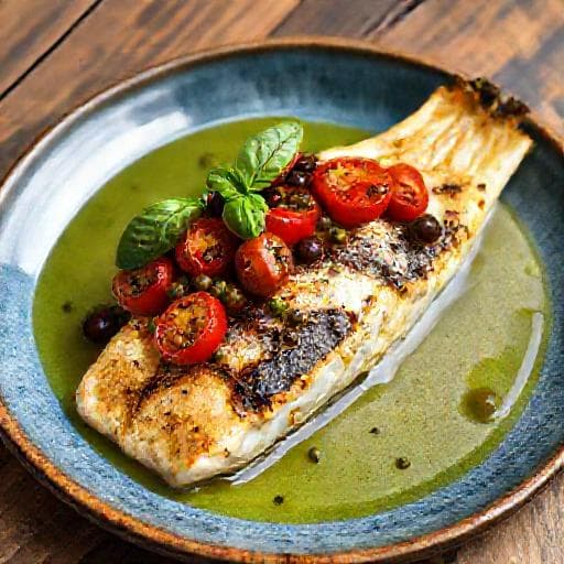 Loup de Mer Poêlé à la Provençale