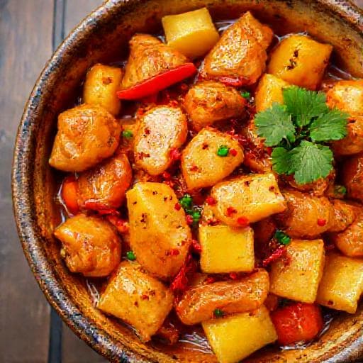 Poulet Aigre-Doux au Gingembre et Piment