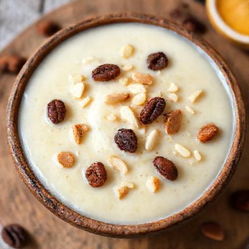 Semoule au Lait à la Fleur d'Oranger et Fruits Secs