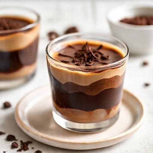 Panna Cotta au Café et Chocolat