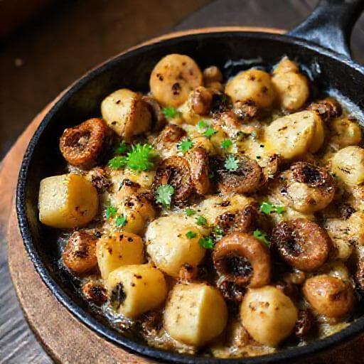 Truffade Savoyarde aux Champignons