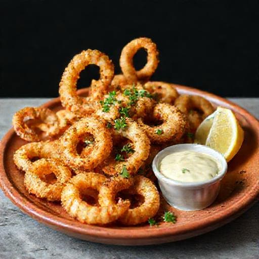 Calamars Frits à la Méditerranéenne