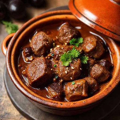 Tajine d'Agneau Express aux Pruneaux