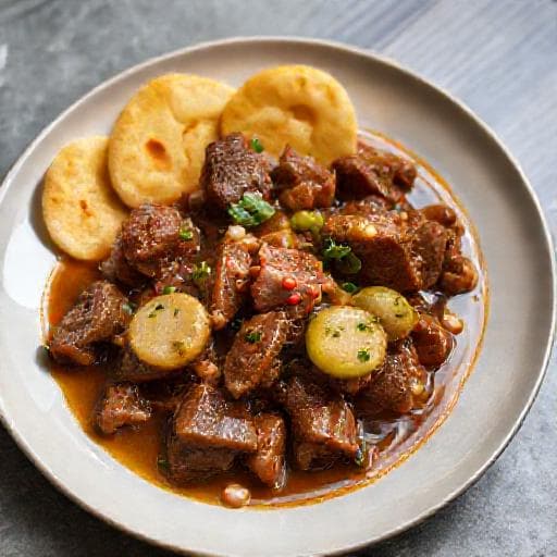 Rychlá Znojemská omáčka s hovězím masem