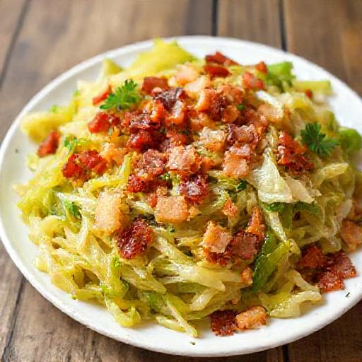 Classic Fried Cabbage with Bacon