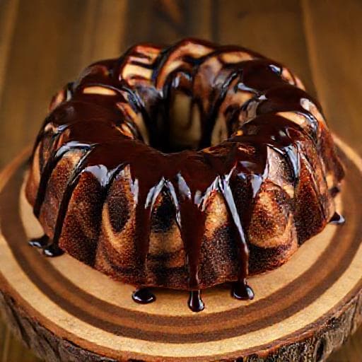 Quick Chocolate-Vanilla Swirl Cake