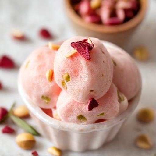 Rose and Pistachio Kulfi