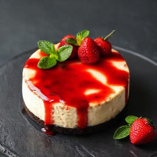 Strawberry Balsamic Cheesecake