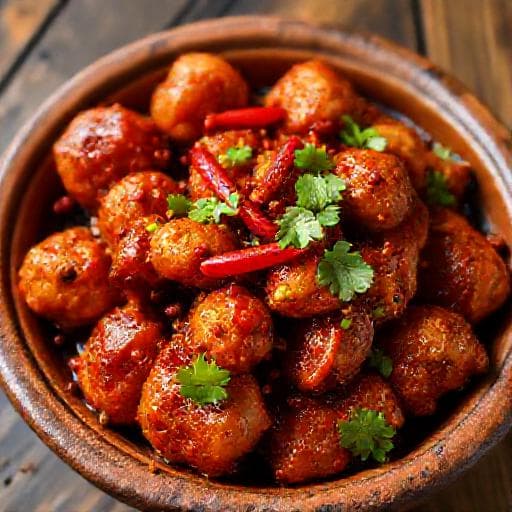 Spicy Schezwan Chicken Manchurian