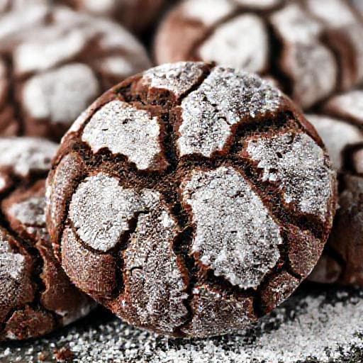 Classic Chocolate Crinkle Cookies