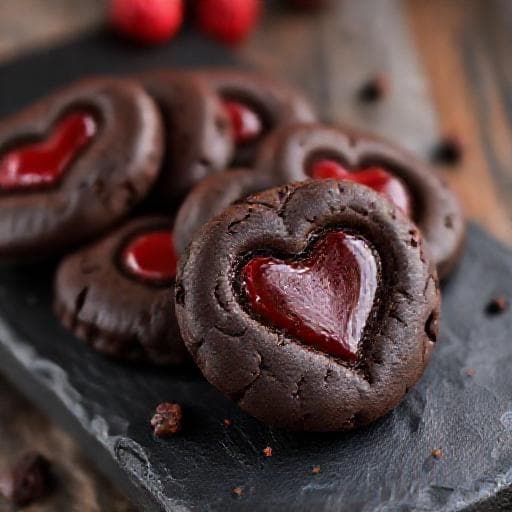 Chocolate Linzer Cookies