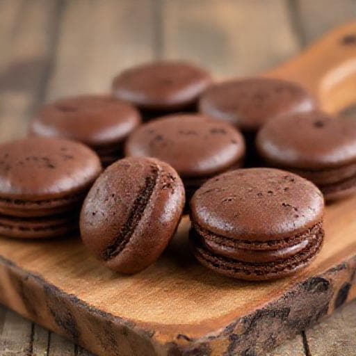 Quick Chocolate Macarons