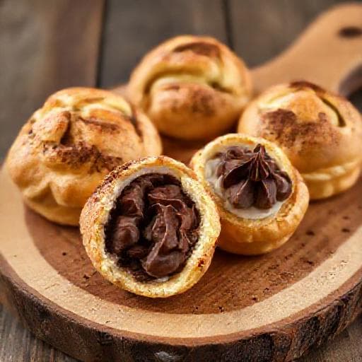 Quick Chocolate-Filled Cream Puffs