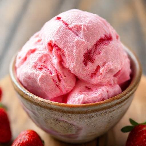 Quick Strawberry Ice Cream (No-Cook)