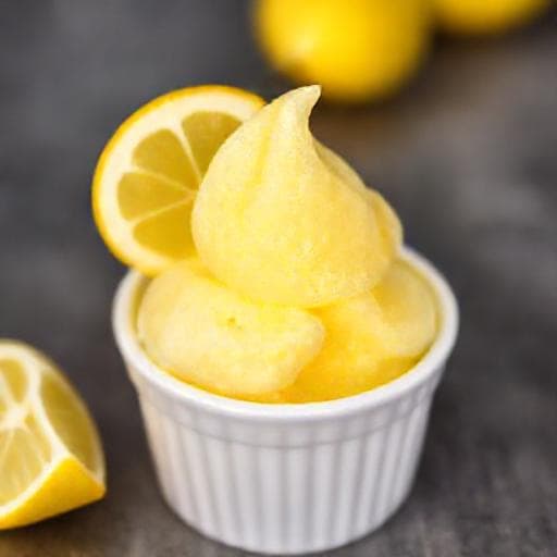 Quick & Easy Lemon Sorbet