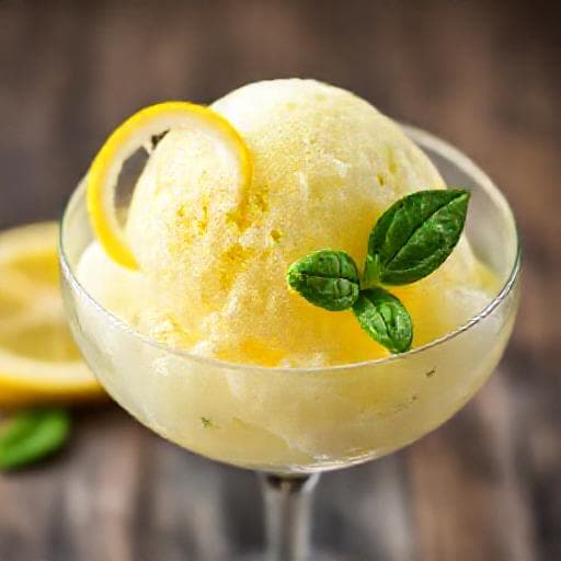 Lemon & Basil Sorbet