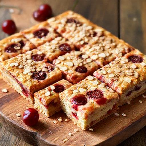 Almond & Cherry Bakewell Traybake