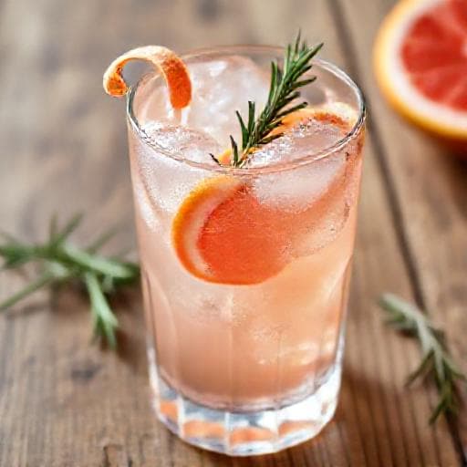 Grapefruit Rosemary Gin and Tonic