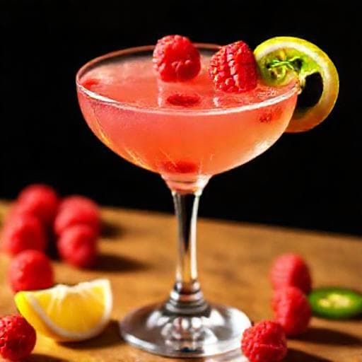 Spicy Raspberry Lemon Drop Martini
