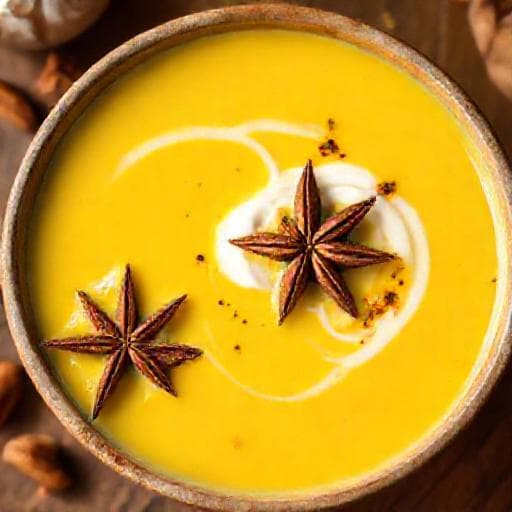 Spiced Golden Milk with Coconut Milk and Cardamom