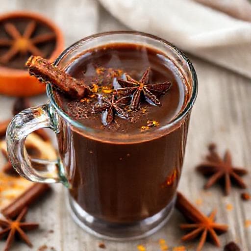 Spiced Mexican Hot Chocolate with Orange Zest