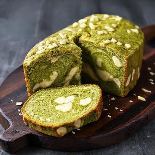 抹茶とホワイトチョコレートのパウンドケーキ
