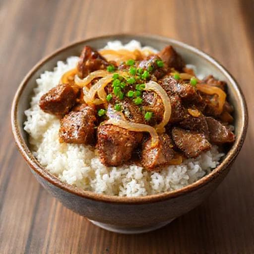 スタミナ！ガーリックバター牛丼