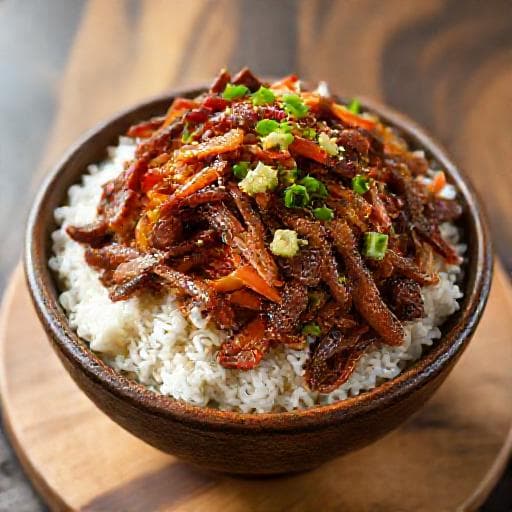 伝統的な焼肉丼
