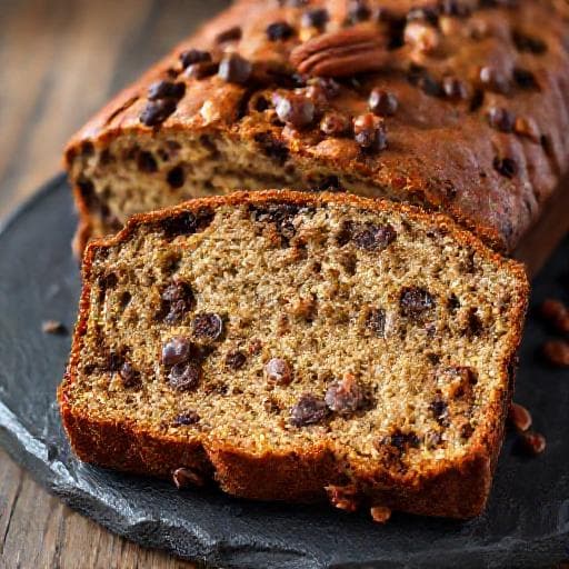 Chec de Banane cu Ciocolată și Nuci Pecan