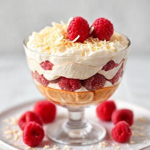 Tiramisu cu Ciocolată Albă și Zmeură