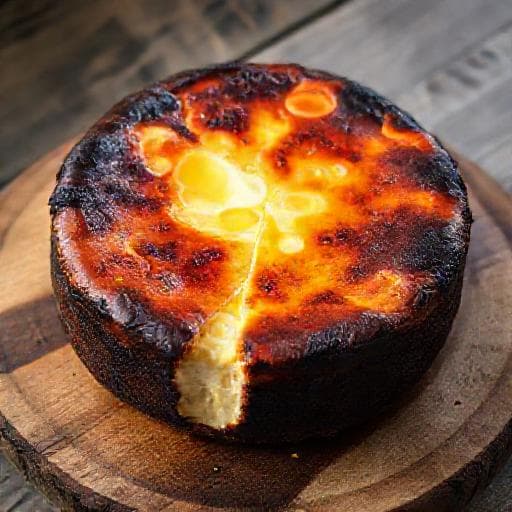 Cheesecake Basc cu Ciocolată Albă și Lămâie