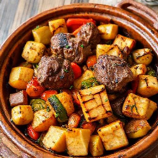 Κλέφτικο Κυπριακό με Λαχανικά και Χαλούμι
