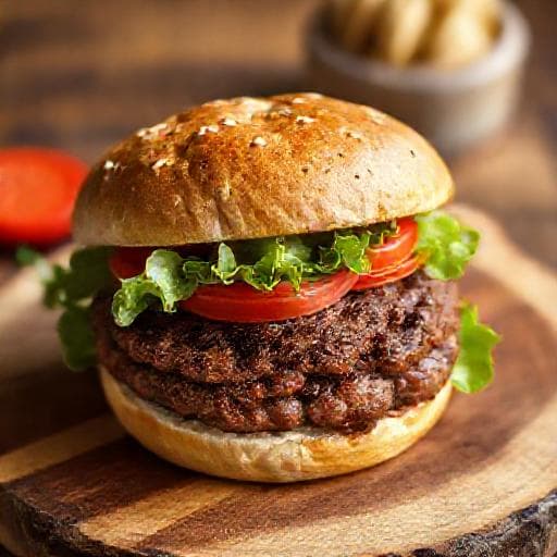 Burger Daging Sapi Kilat