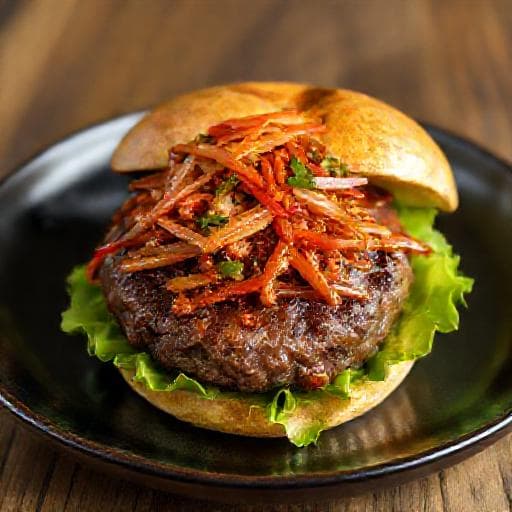 Burger Daging Sapi Sambal Matah