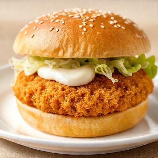เบอร์เกอร์ไก่กรอบแบบเร่งด่วน