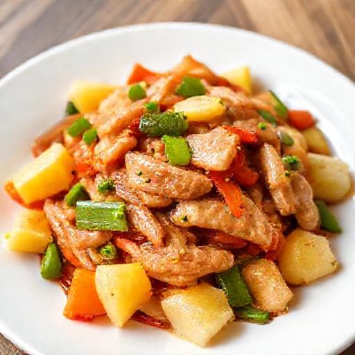 หมูผัดเปรี้ยวหวานแบบเร่งด่วน