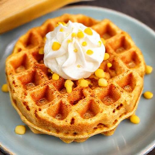 วาฟเฟิลข้าวโพดหวาน