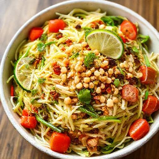 ส้มตำไทยไร้ครก (แบบเร่งด่วน)