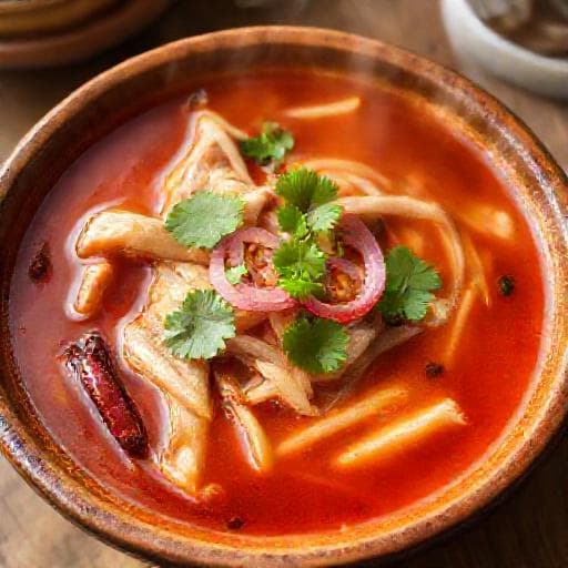 ต้มแซ่บเอ็นแก้วหมู (แบบดั้งเดิม)