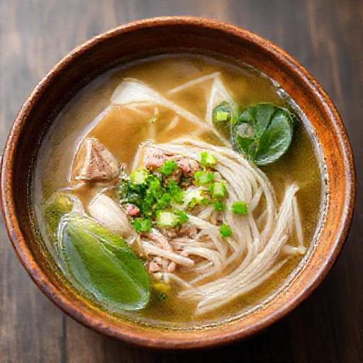 แกงจืดตำลึงหมูสับวุ้นเส้น