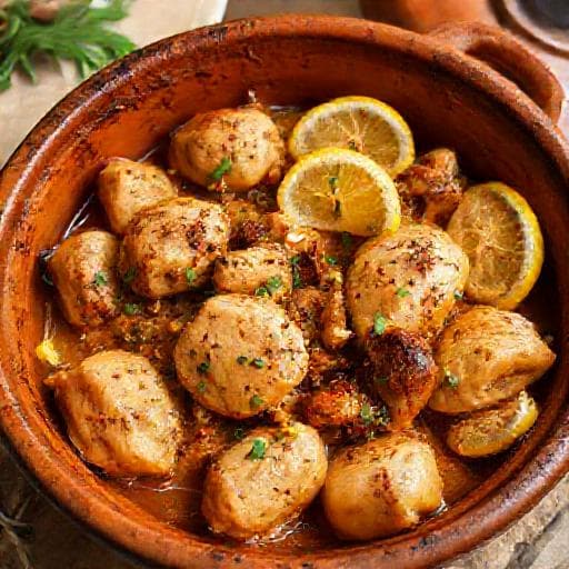 طنجية مراكشية سريعة بالدجاج